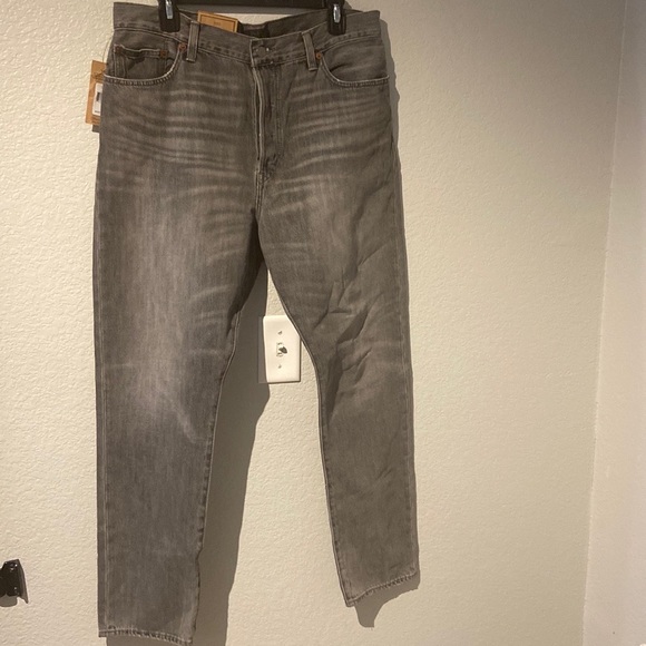 POLO RALPH LAUREN GREY HIGH WAIST SLIM
STRAIGHT CROP JEANS Size 32 NWT - Picture 5 of 15